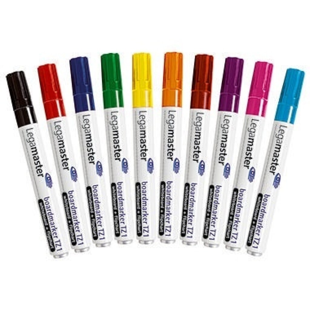 Legamaster Boardmarker TZ1 7-110099 1,5-3mm sortiert 10 St./Pack. Produktabbildung: Legamaster Boardmarker TZ1 7-110099 1,5-3mm sortiert 10 St./Pack.