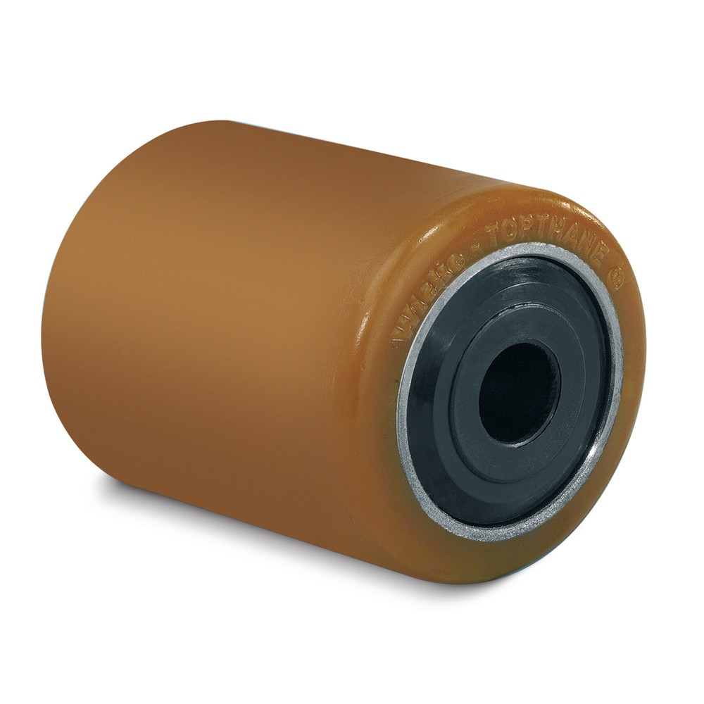 Produktabbildung: Wicke Gabelrolle NDIIThane®, Einbaumaß 65 mm, Ø x Breite 85 x 60 mm, TK 580 kg