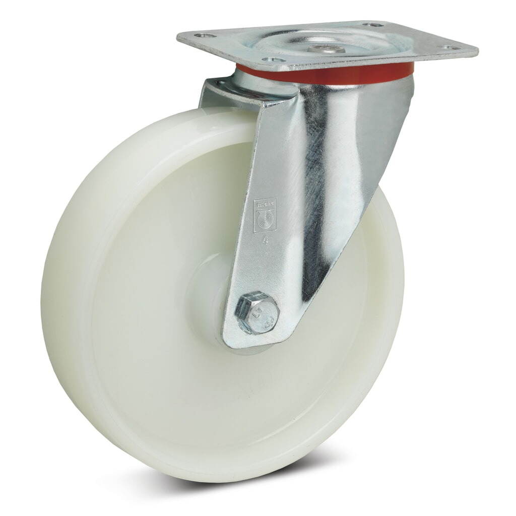 Produktabbildung: Wicke Lenkrolle Polyamid , spurlos, Ø x Breite 80 x 35 mm, TK 150 kg