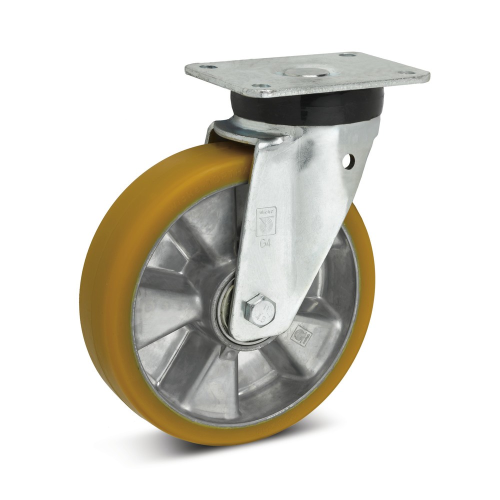 Produktabbildung: Wicke Lenkrolle Topthane®  PU, Ø x Breite 100 x 40 mm, TK 360 kg