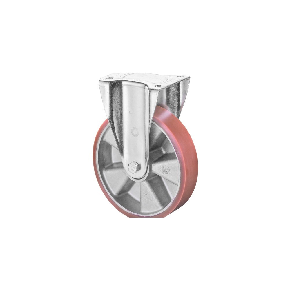 Product afbeelding: Wiel voor zware lasten Prothane® gegoten polyurethaan, bokwiel, kogellager, plaat, Ø x breedte 100 x 40 mm, draagvermogen 280 kg