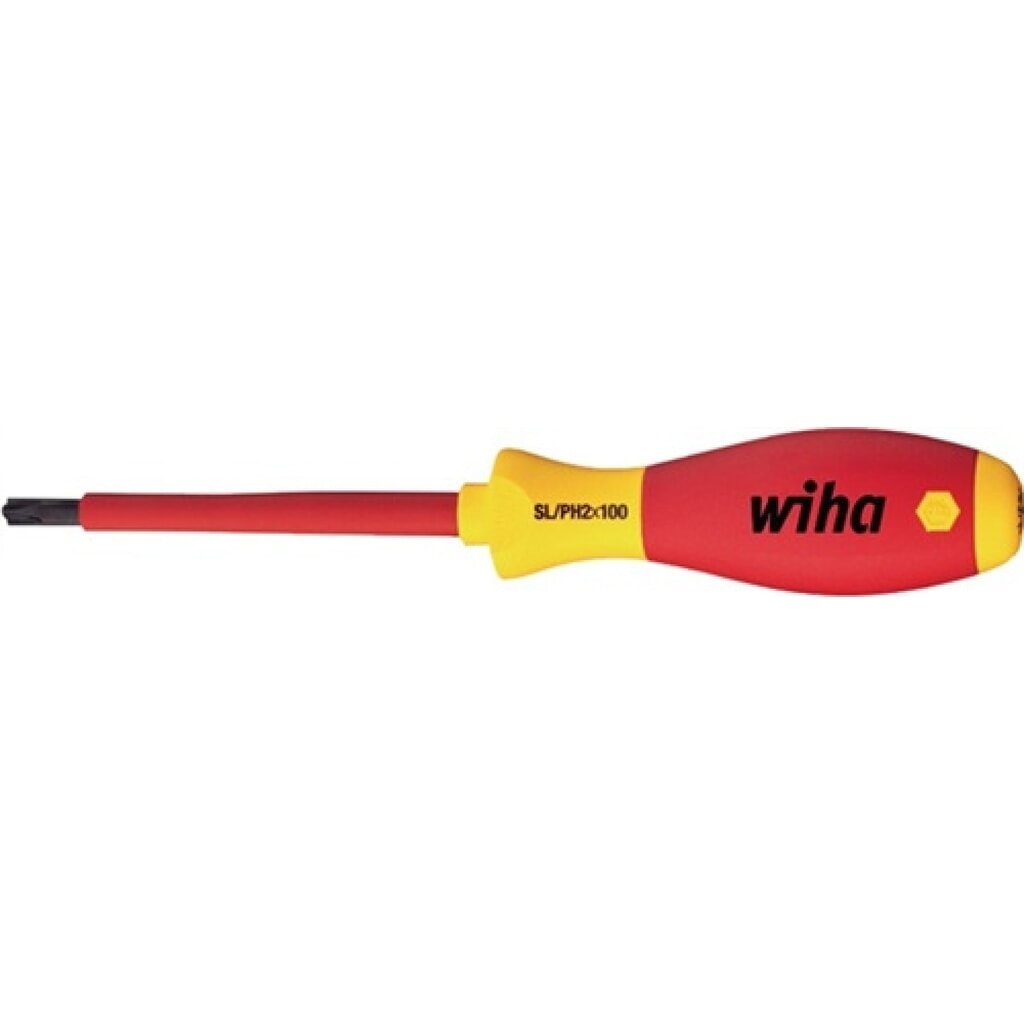 Kreuzschlitzschraubendreher VDE SL/PH SW 1x80mm Ges.-L.191mm Plus/Minus-Klemm. Produktabbildung: Kreuzschlitzschraubendreher VDE SL/PH SW 1x80mm Ges.-L.191mm Plus/Minus-Klemm.