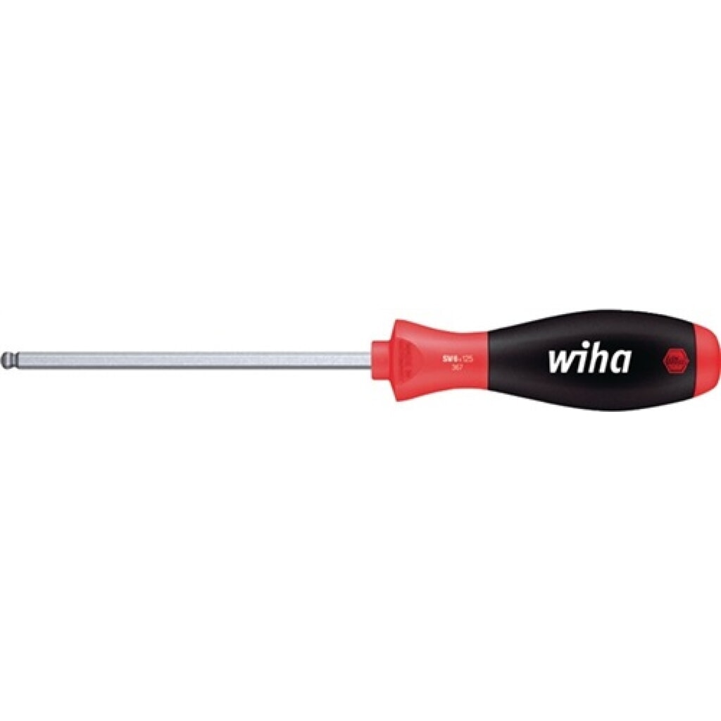 Produktabbildung: Schraubendreher 6KT-Kugelkopf SW 2,5x100mm Ges.-L.204mm 6KT-Klinge Chrom matt