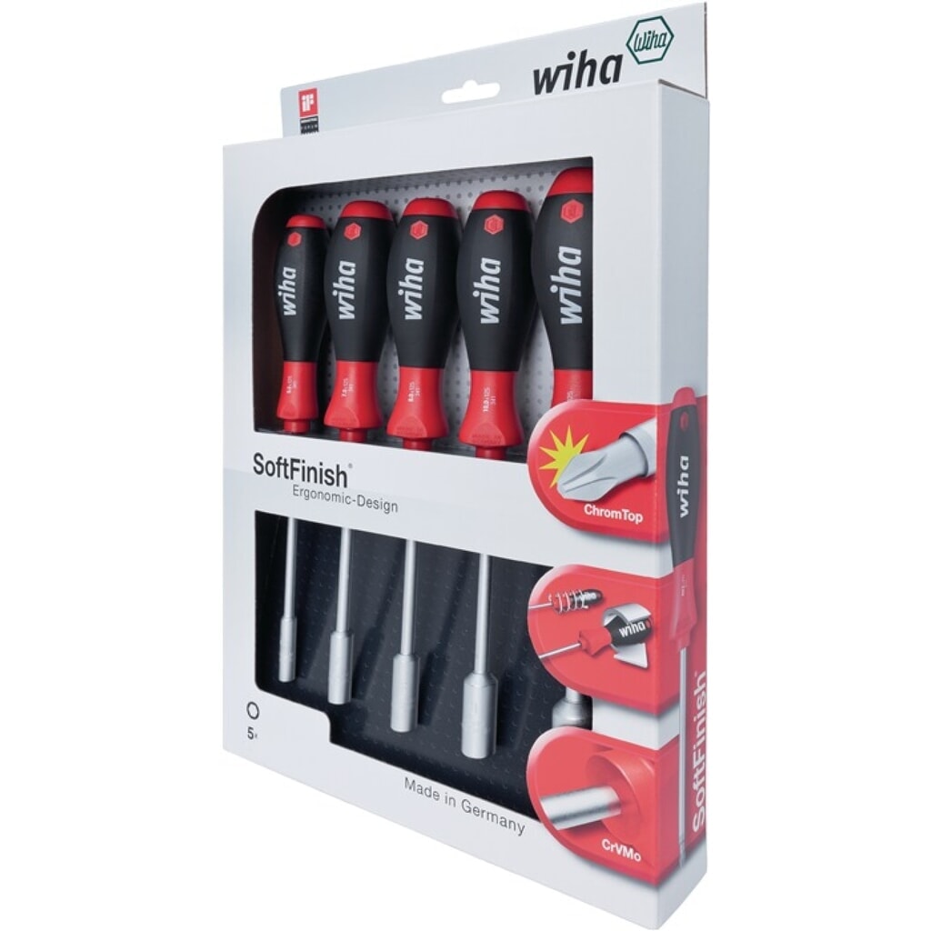 Sechskantsteckschlüsselsatz 341 K5 5-teilig 5,5 / 7 8 10 13 mm Produktabbildung: Sechskantsteckschlüsselsatz 341 K5 5-teilig 5,5 / 7 8 10 13 mm