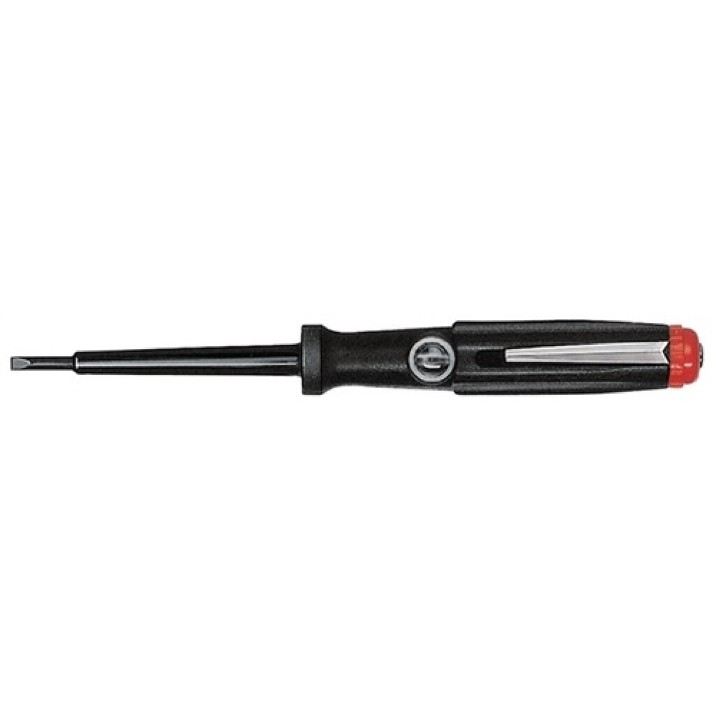 Produktabbildung: Spannungsprüfer VDE Schlitz 3x70mm Ges.-L.165mm Rundklinge/schwarz