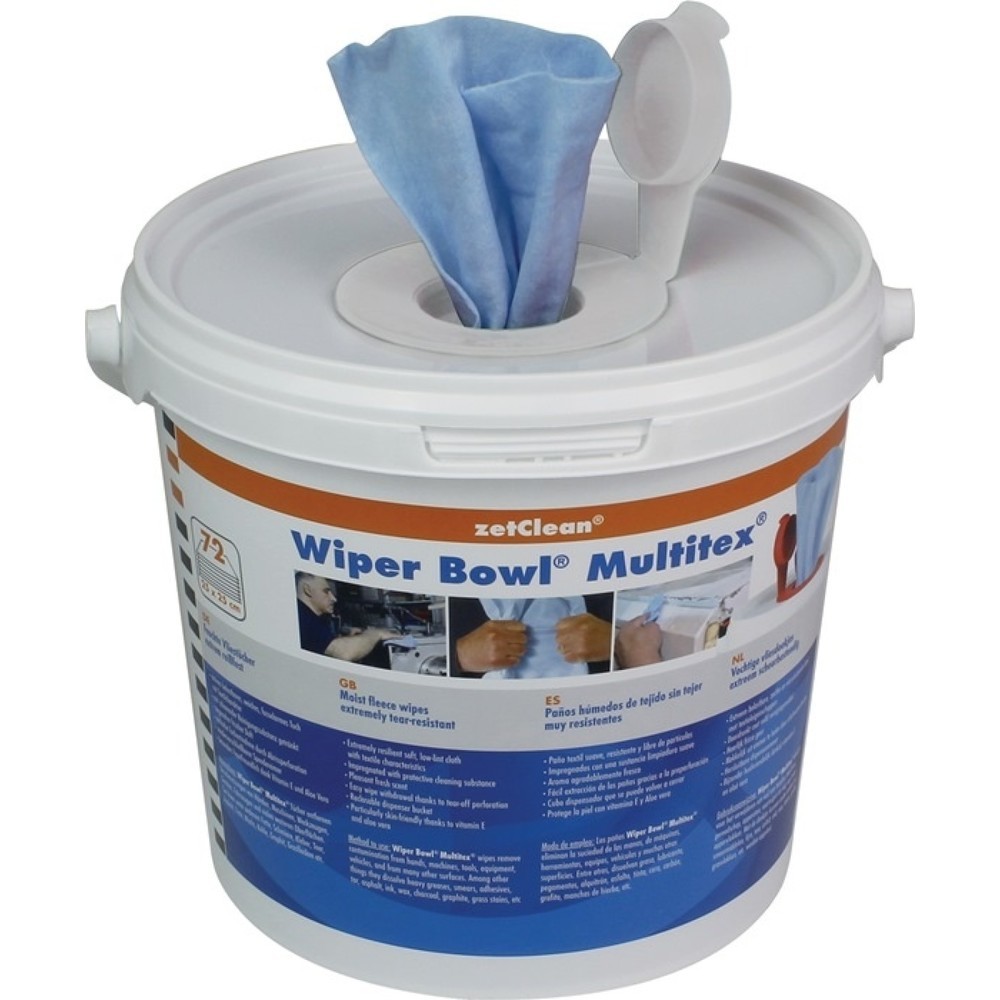 Produktabbildung: WIPER BOWL Handreinigungstuch Wiper Bowl® Multitex®, hohe Reinigungskraft, 72 Tücher