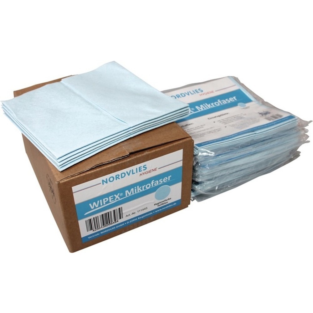 Produktabbildung: WIPEX Mikrofaser-Wischtuch, blau, L400xB380ca. mm
