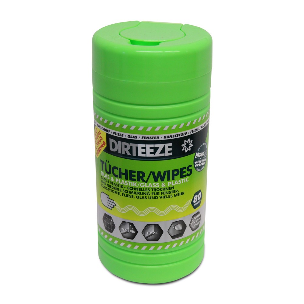 Produktabbildung: Wischtücher für Glas, Kunststoff + Keramik, imprägniert, HxB 250 x 200 mm, weiß