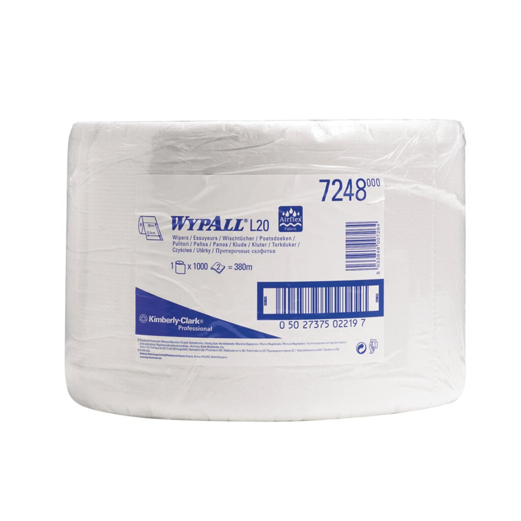 Wischtücher WYPALL L10 Extra+, HxB 380 x 235 mm, 1.000 Tücher, weiß Produktabbildung Nr. 2: Wischtücher WYPALL L10 Extra+, HxB 380 x 235 mm, 1.000 Tücher, weiß