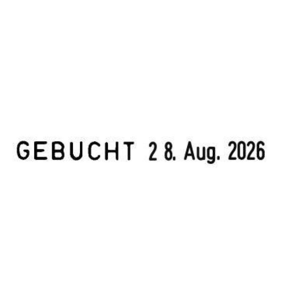 Produktabbildung Nr. 2: trodat Wortbandstempel Classic 1117 54340 8x7x2cm silber/lichtgrau/rot