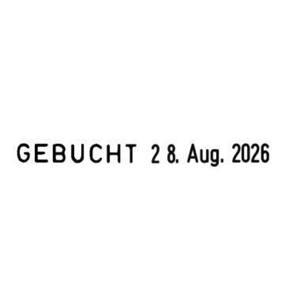 Produktabbildung Nr. 2: trodat Wortbandstempel Classic 1117 54340 8x7x2cm silber/lichtgrau/rot