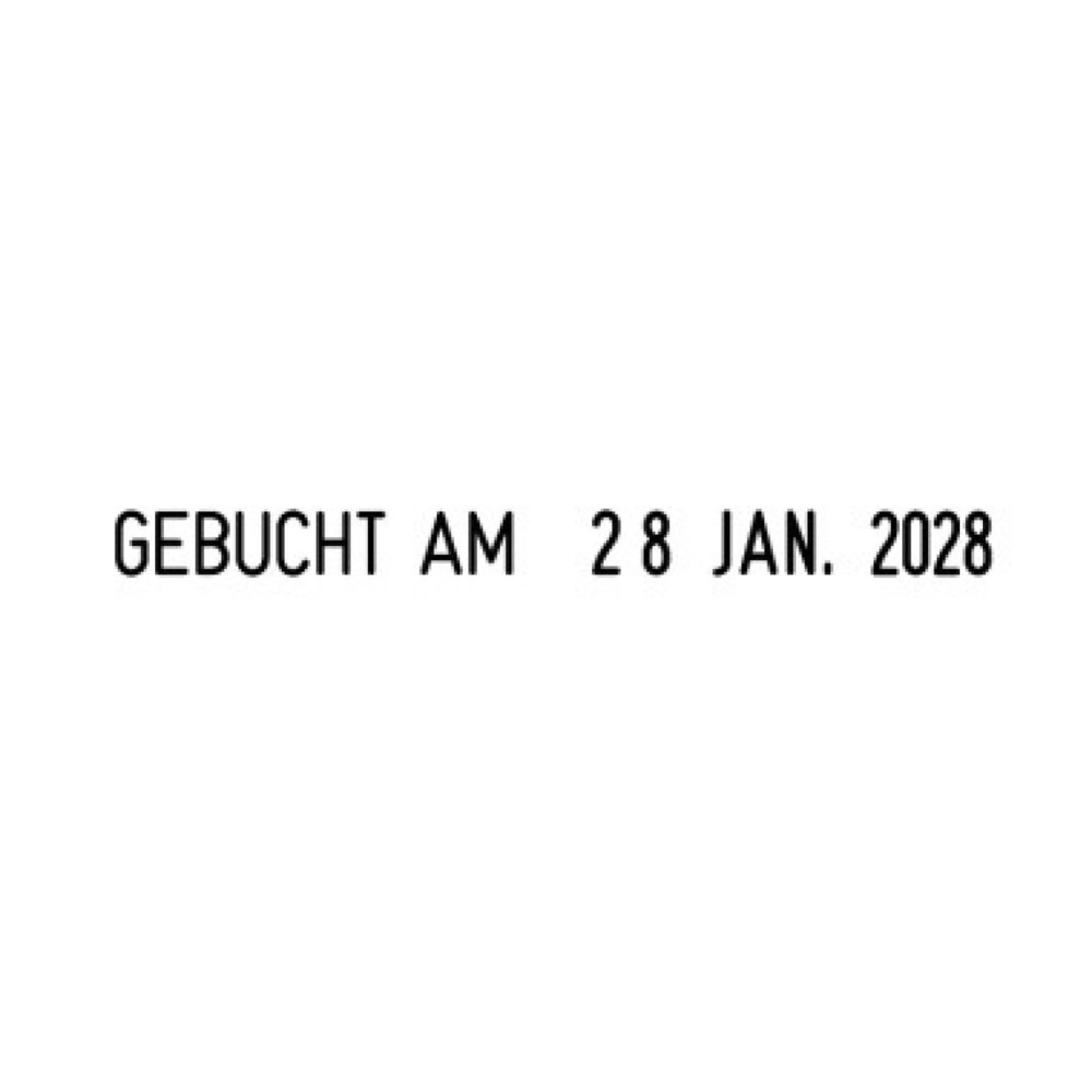 Produktabbildung Nr. 4: trodat Wortbandstempel Printy Dater 20448 46x4mm grau/schwarz