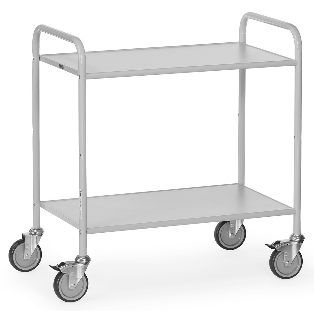 Zdjęcie produktu: Wózek biurowy i na dokumenty fetra®, otwarty, 2 poziomy po 800 x 500 mm