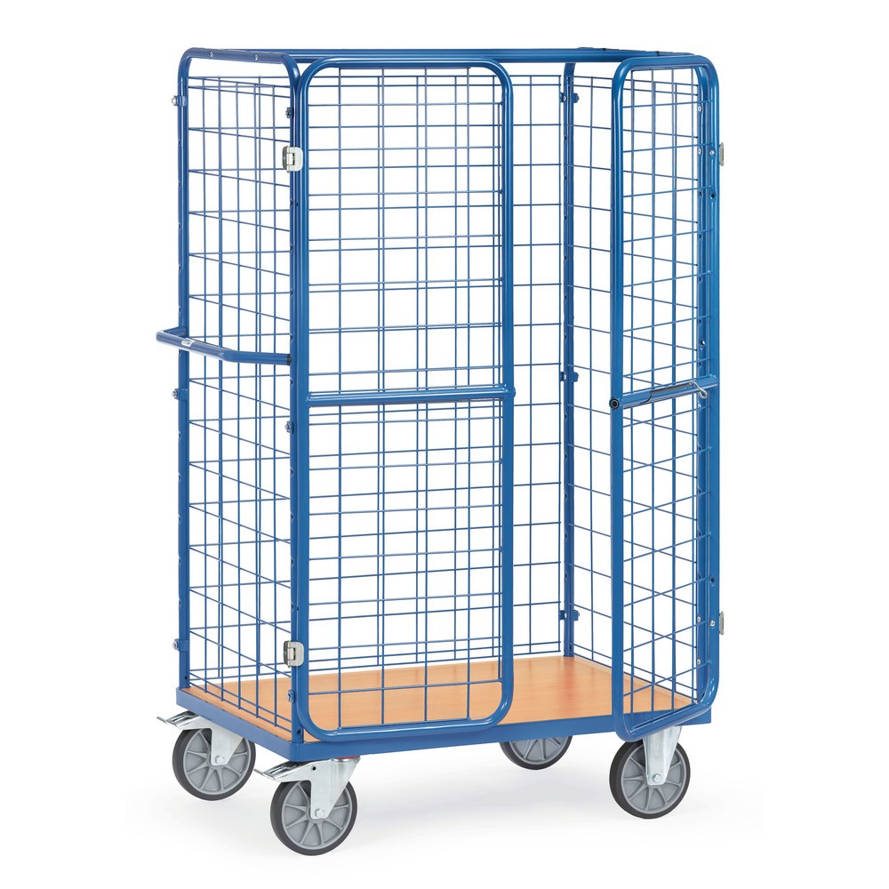 Zdjęcie produktu: Wózek do paczek fetra®, udźwig 600 kg, powierzchnia ładunkowa szer. x gł. 1200 x 800 mm, wysokość 1800 mm