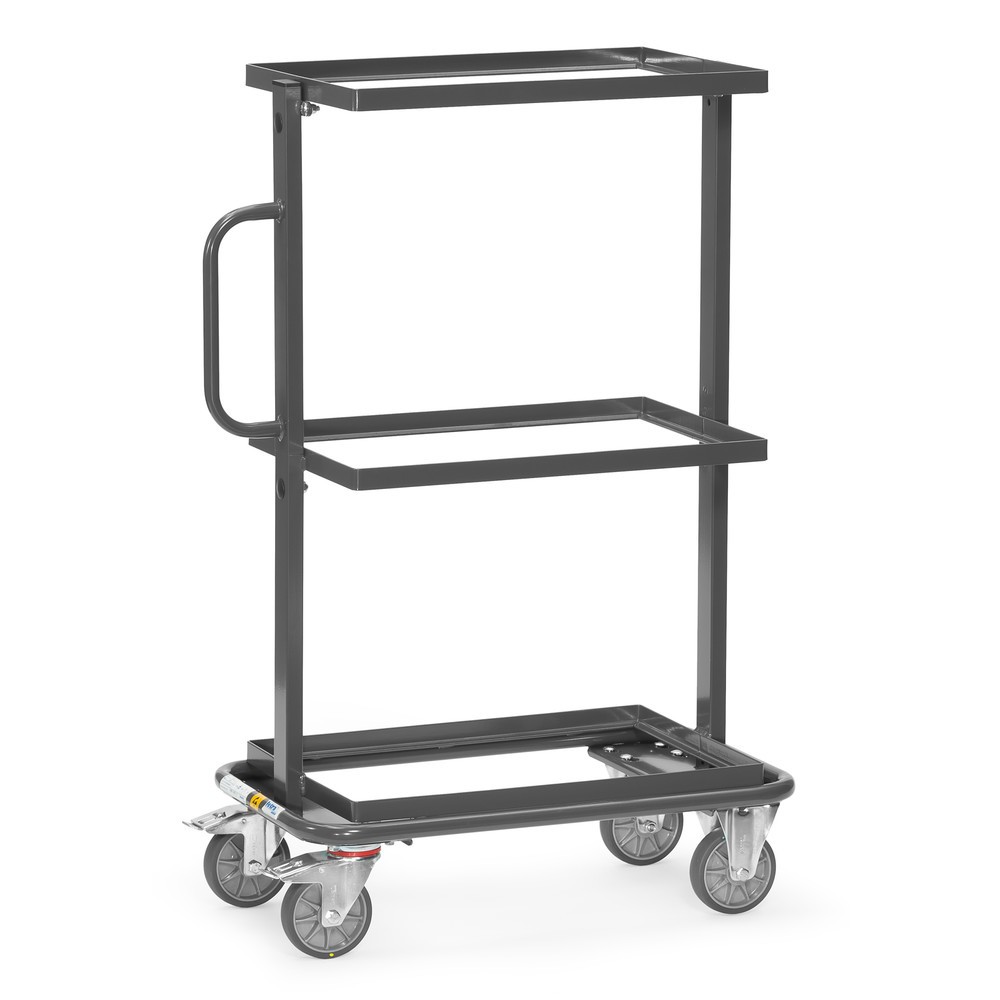 Zdjęcie produktu: Wózek dostawiany ESD fetra®, udźwig 200 kg, 3 powierzchnie ładunkowe o wymiarach 405 x 605 mm, bez półek