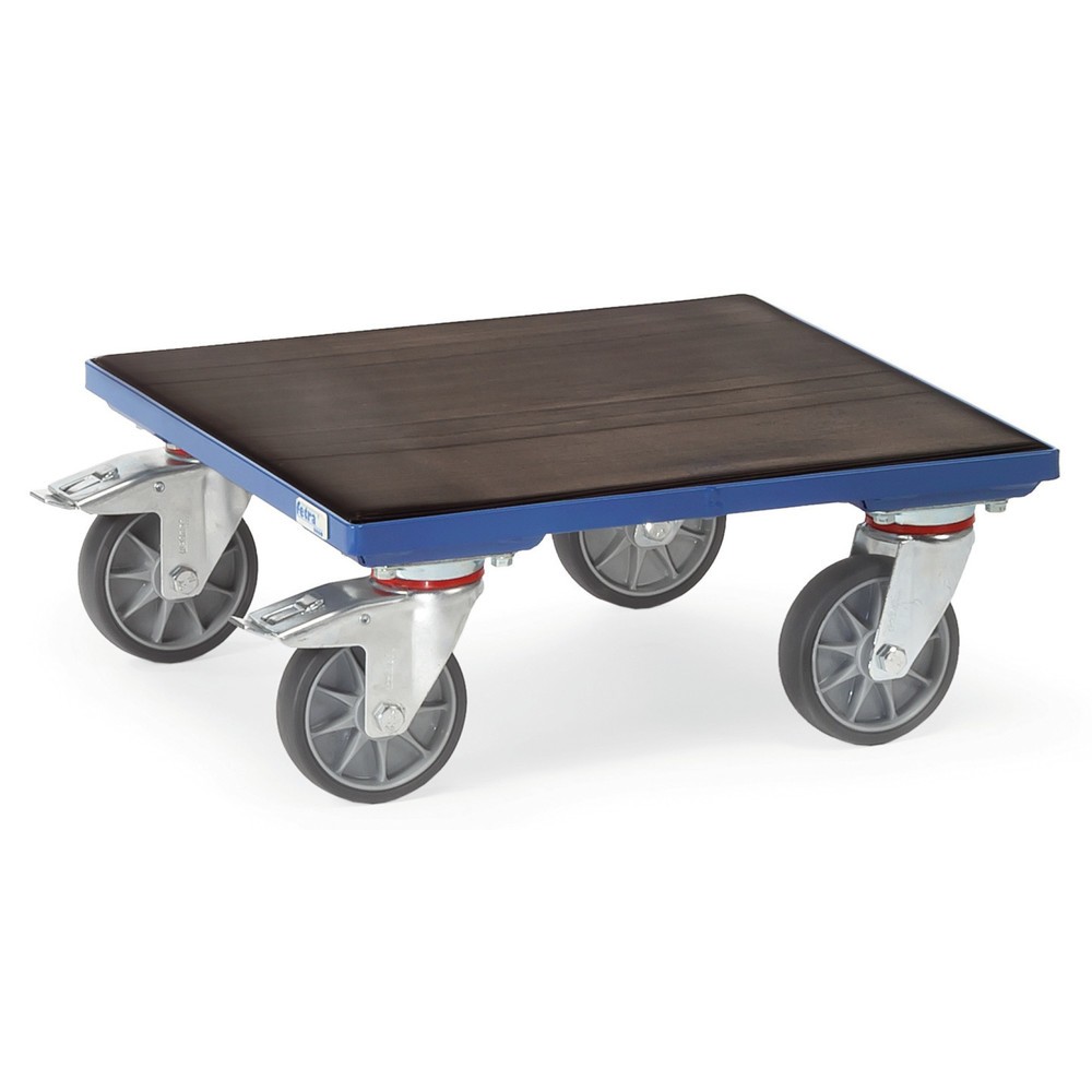 Zdjęcie produktu: Wózek na skrzynie fetra® z gumą żłobkowaną, udźwig 400 kg, powierzchnia ładunkowa 500 x 500 mm