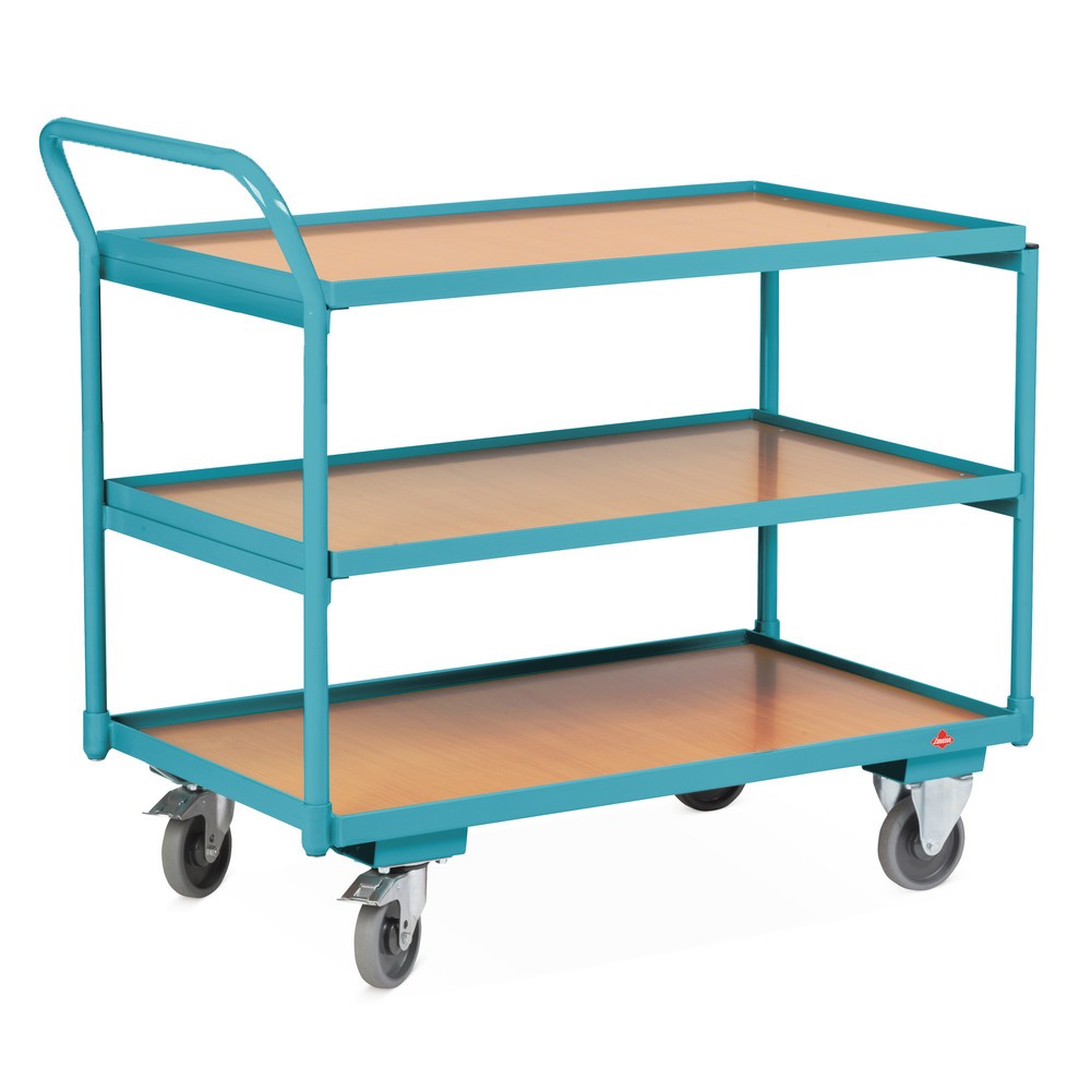 Zdjęcie produktu nr 4: Wózek półkowy Ameise®, uchwyt pionowy, 3 piętra po 850 × 500 mm