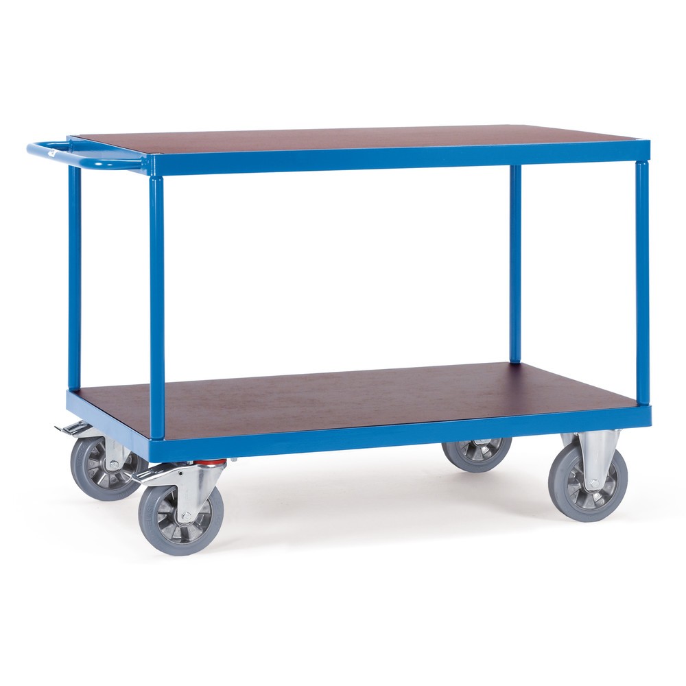 Zdjęcie produktu: Wózek stołowy do dużych obciążeń fetra®, udźwig 1200 kg, 2 x piętro o wymiarach 2000 × 800 mm
