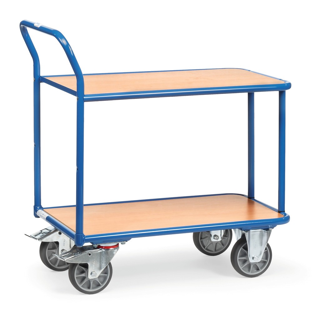 Zdjęcie produktu: Wózek stołowy fetra®, udźwig 400 kg, 2 poziomy o wymiarach 850 × 500 mm