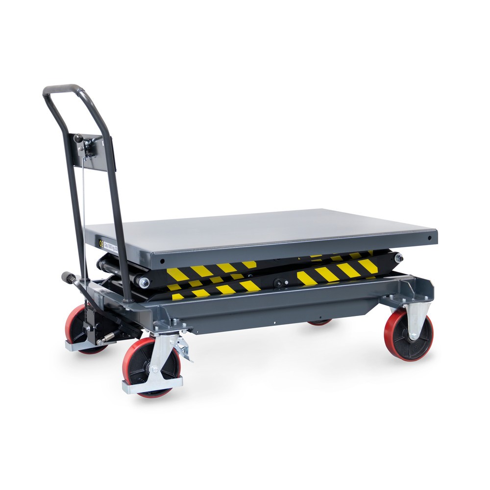 Zdjęcie produktu nr 3: Wózek ze stołem podnośnym z nożycami podwójnymi fetra®, powierzchnia ładunkowa 1200 x 800 mm, udźwig 1000 kg