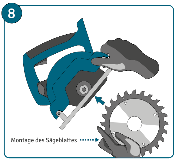 Anleitung zum Sägeblatt schärfen: Schritt 8