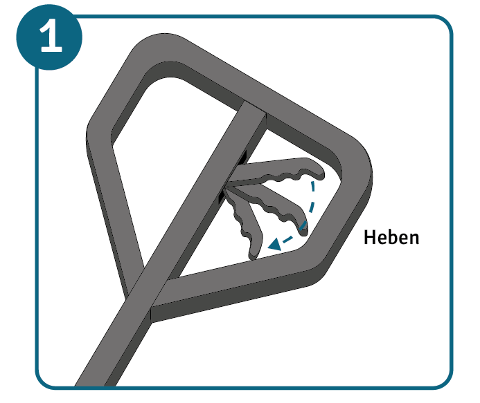 Kettenrolle + Kettenrollenhalter für Hochhubwagen