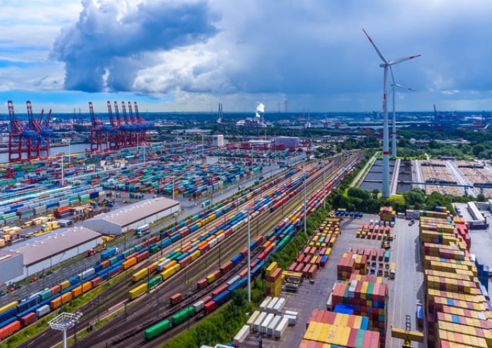 Logistikprozesse mit Windrädern