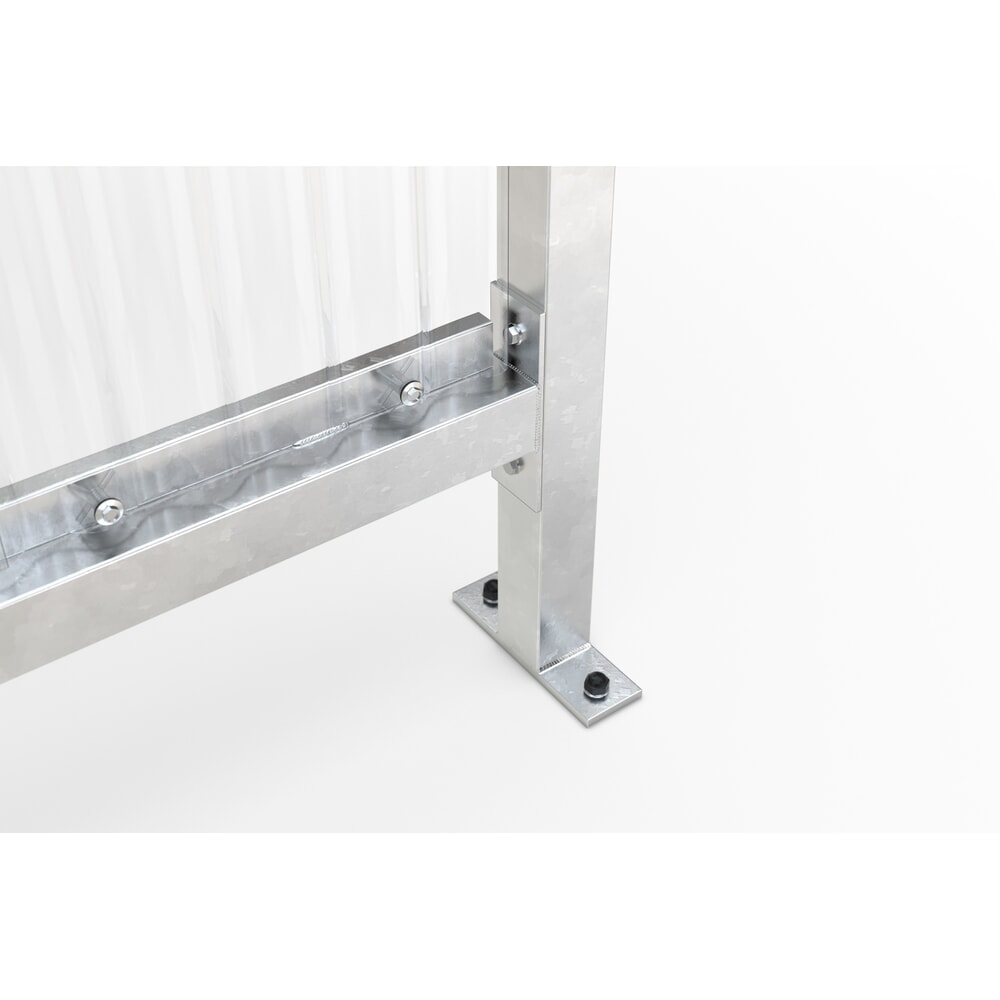 N° de l'image du produit 2 : wsm® Abri fumeurs à, pour 2-3 personnes, galvanisé