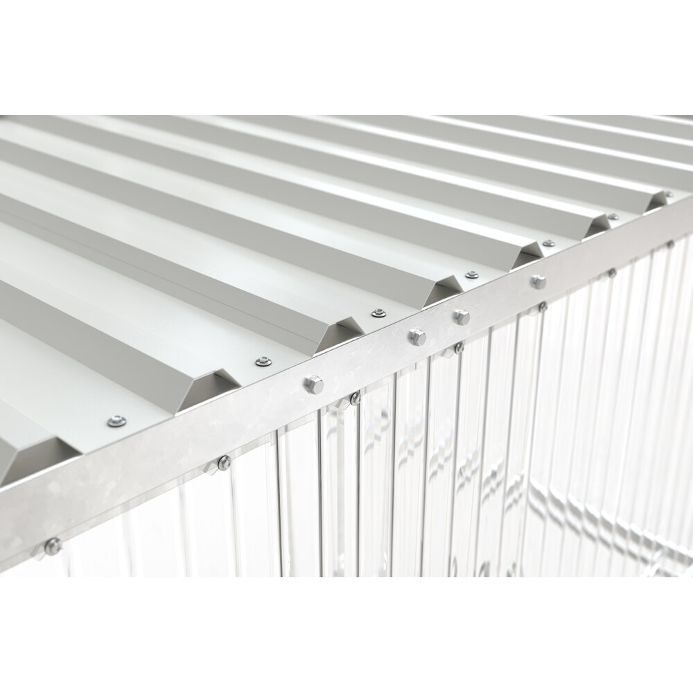 N° de l'image du produit 5 : wsm® Abri fumeurs à, pour 2-3 personnes, galvanisé