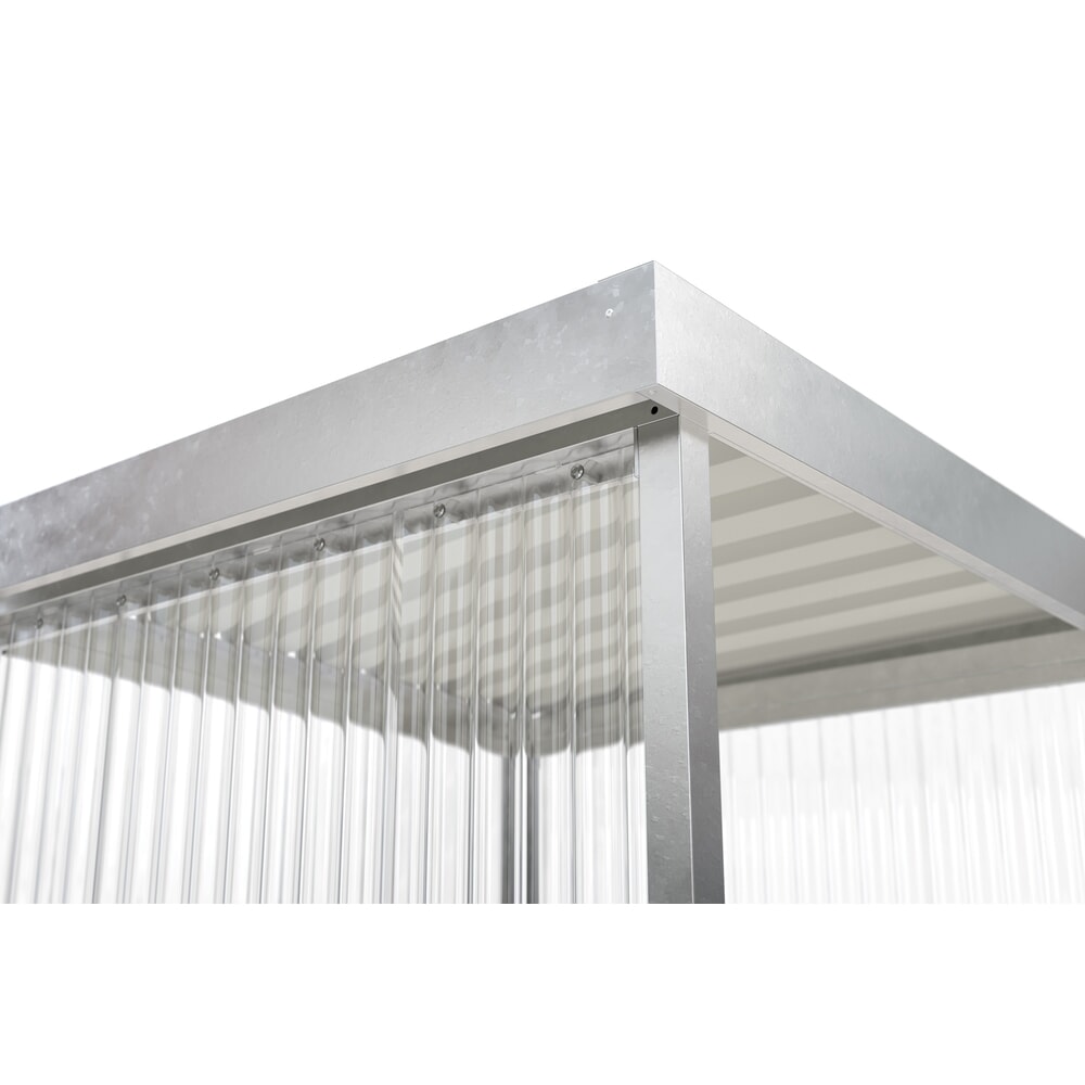 N° de l'image du produit 7 : wsm® Abri fumeurs à, pour 2-3 personnes, galvanisé