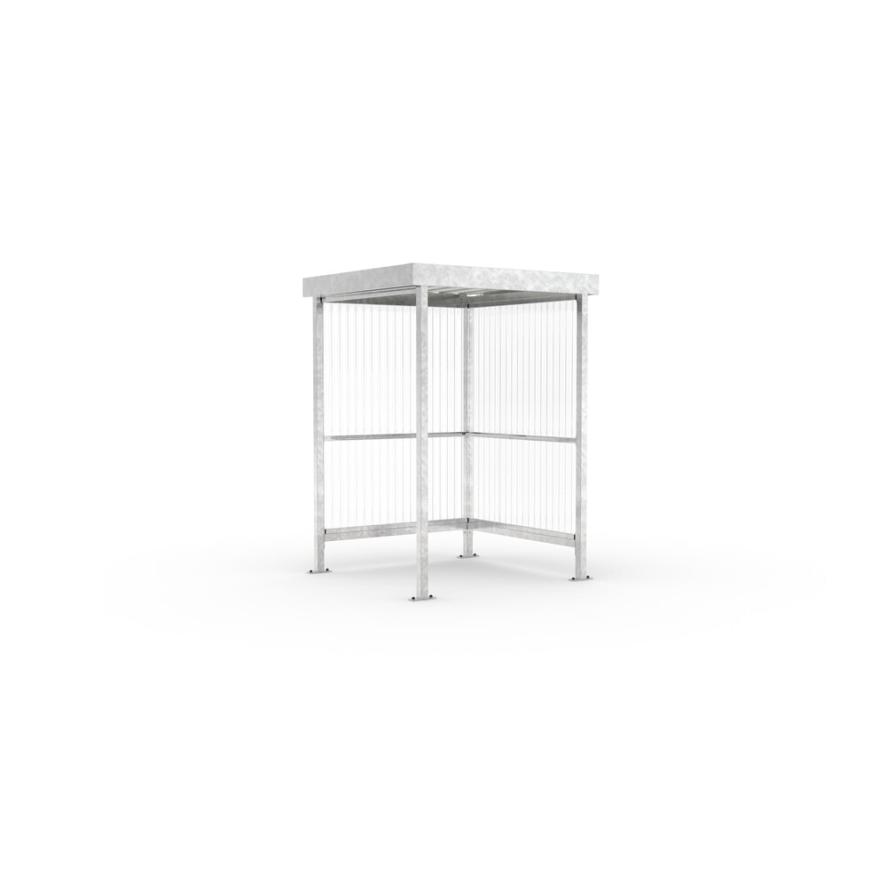 Illustration du produit: wsm® Abri fumeurs à, pour 2-3 personnes, galvanisé