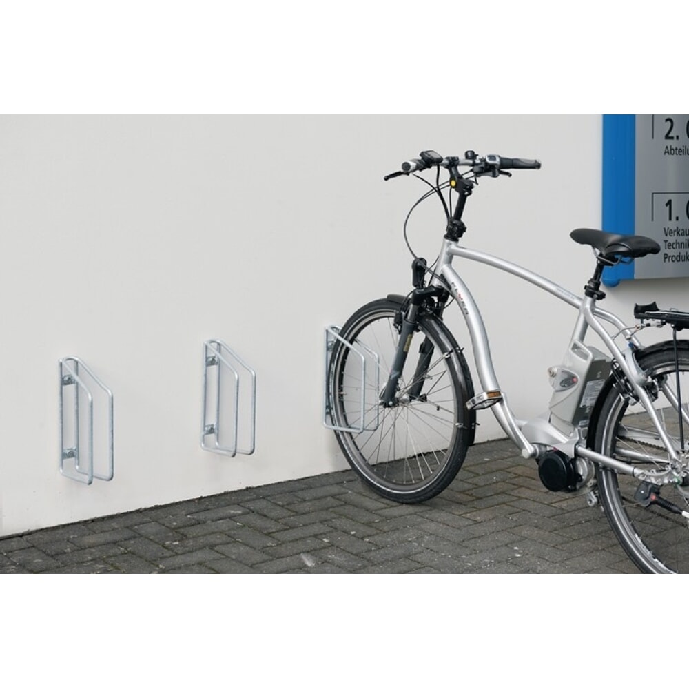 N° de l'image du produit 2 : Arceau pour vélo WSM, nombre de supports vélo 1, 90° galvanisé, pour fixation murale