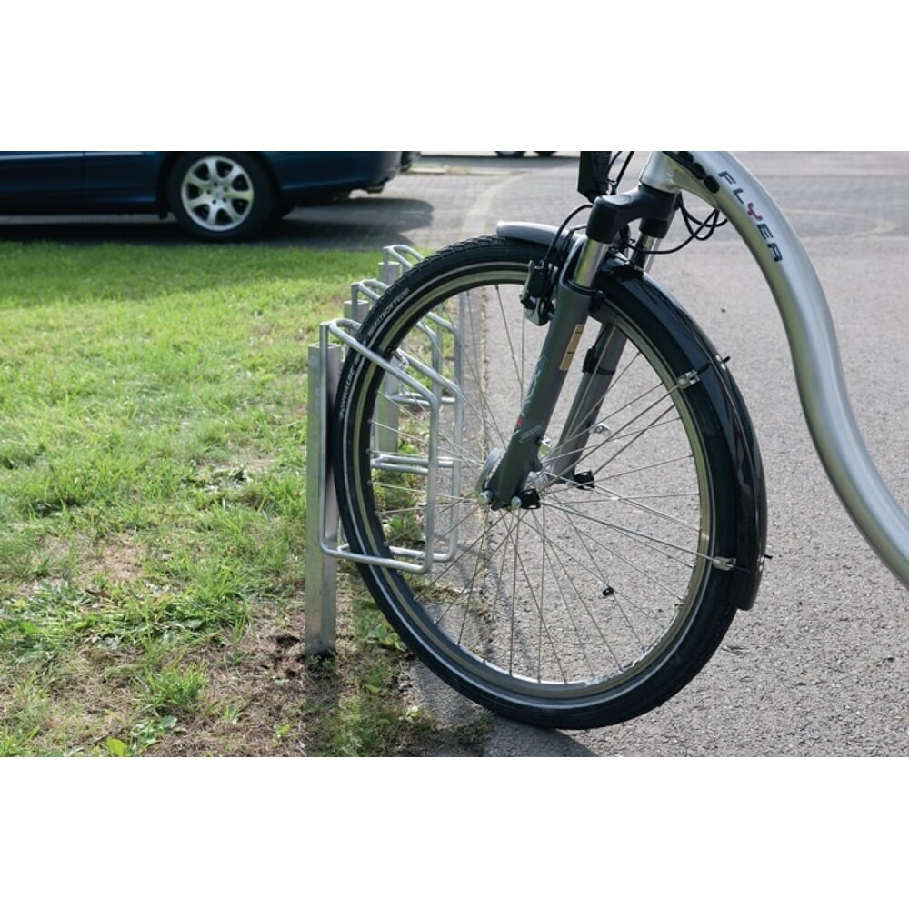 N° de l'image du produit 3 : Arceau pour vélo WSM, nombre de supports vélo 1, 90° monolatéral galvanisé, à bétonner