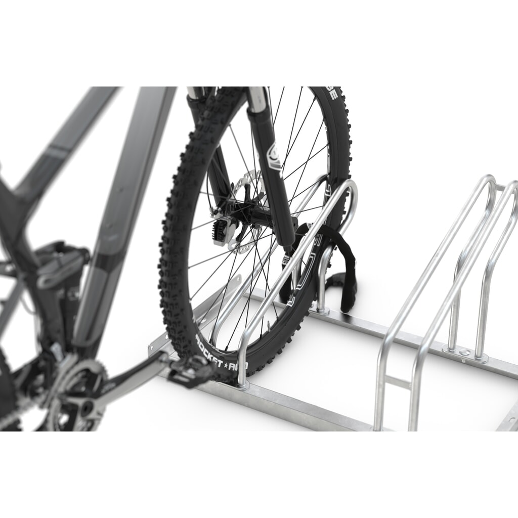 wsm® Bügelparker, 1-seitig, 2 Stellplätze, verzinkt Produktabbildung Nr. 4: wsm® Bügelparker, 1-seitig, 2 Stellplätze, verzinkt