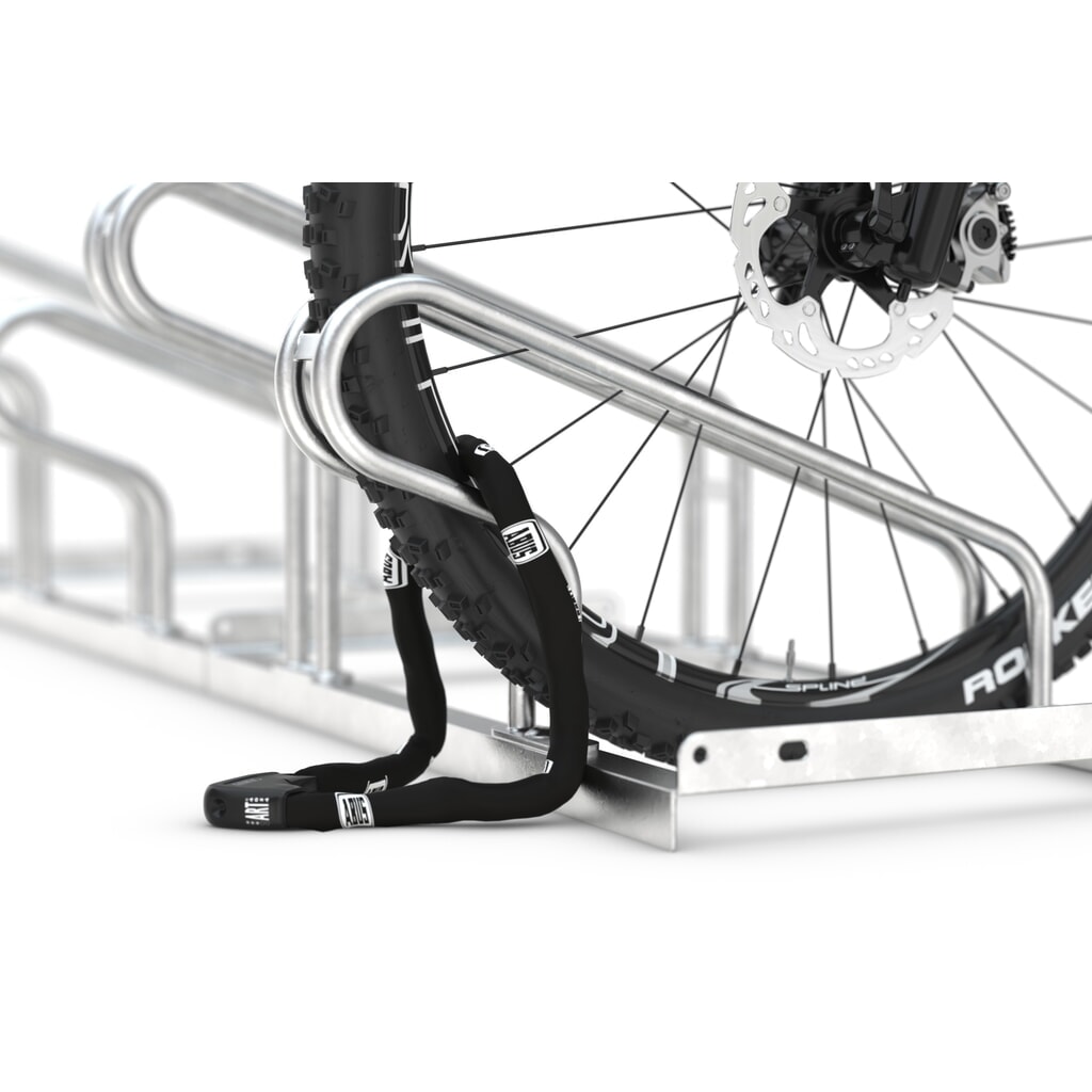 wsm® Bügelparker, 1-seitig, 2 Stellplätze, verzinkt Produktabbildung Nr. 5: wsm® Bügelparker, 1-seitig, 2 Stellplätze, verzinkt