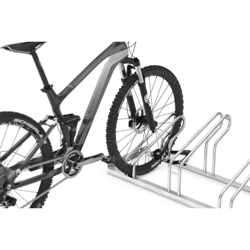 wsm® Bügelparker, 2-seitig, 6 Stellplätze, verzinkt Produktabbildung Nr. 4: wsm® Bügelparker, 2-seitig, 6 Stellplätze, verzinkt