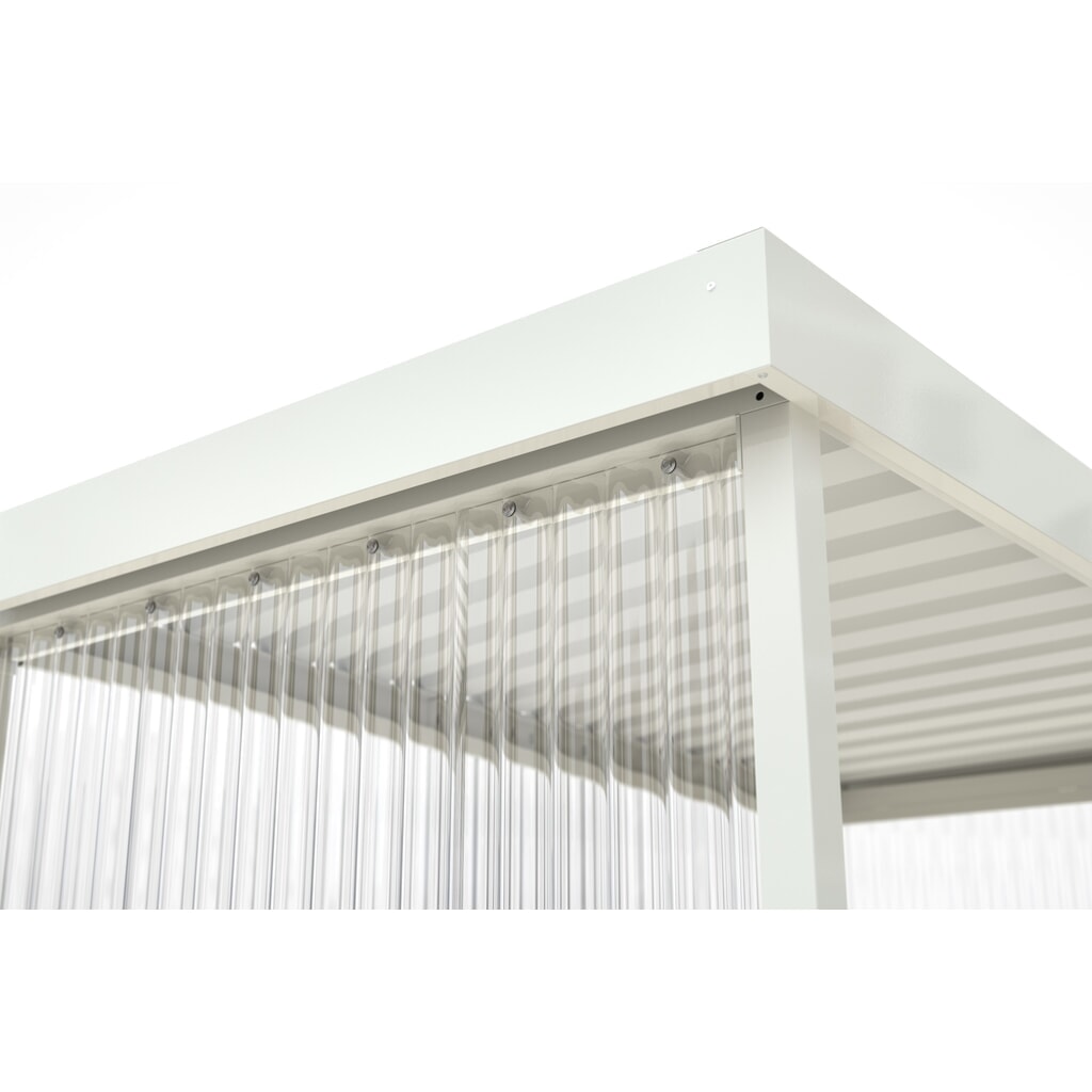 wsm® Raucherunterstand, für 5 Personen, grauweiß Produktabbildung Nr. 5: wsm® Raucherunterstand, für 5 Personen, grauweiß