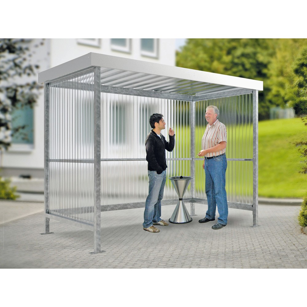Produktabbildung Nr. 9: wsm® Raucherunterstand, für 5 Personen, grauweiß