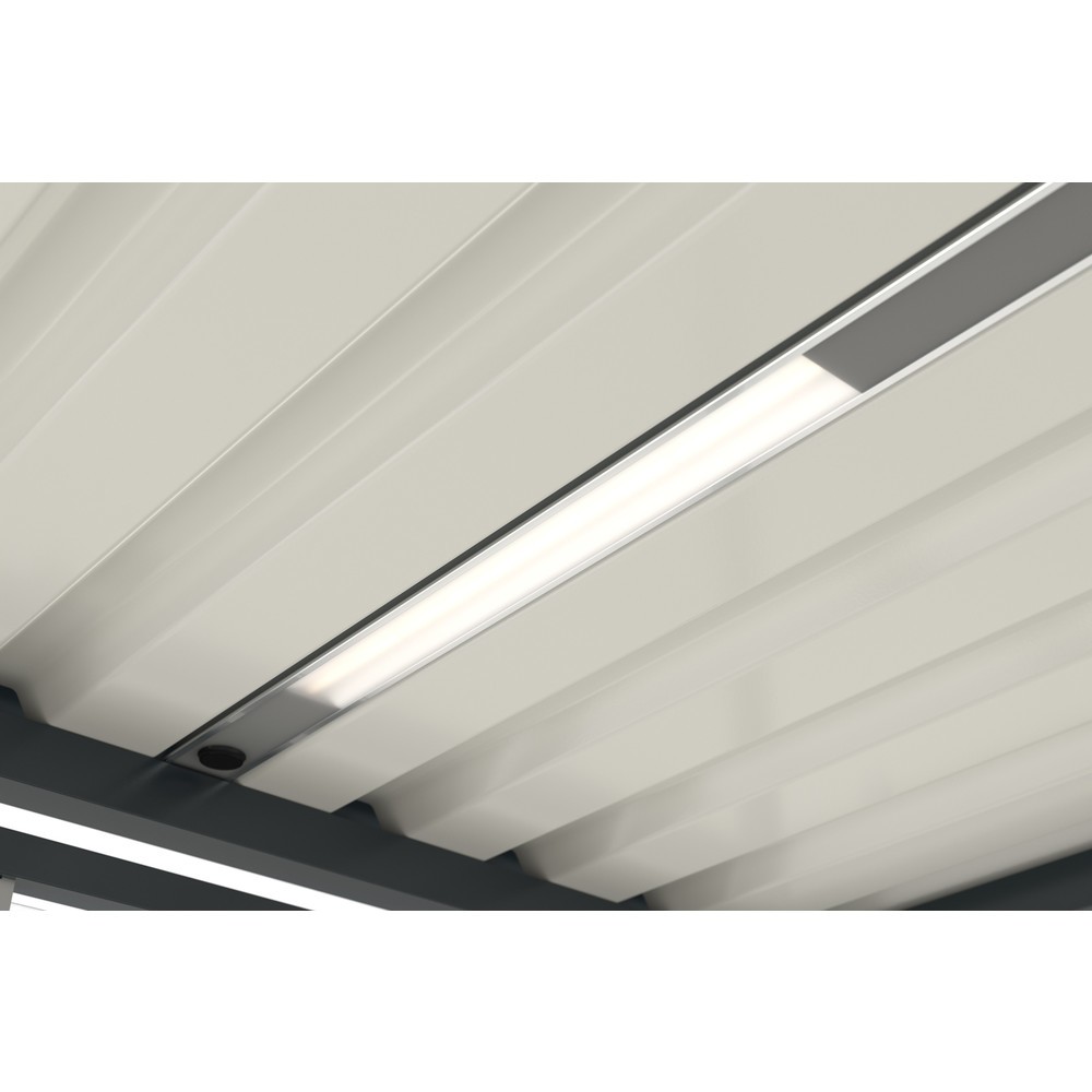 Produktabbildung Nr. 5: wsm® Raucherunterstand Köln, U-Form, inkl. Bank, Standascher und Beleuchtung, mit Überpflasterung