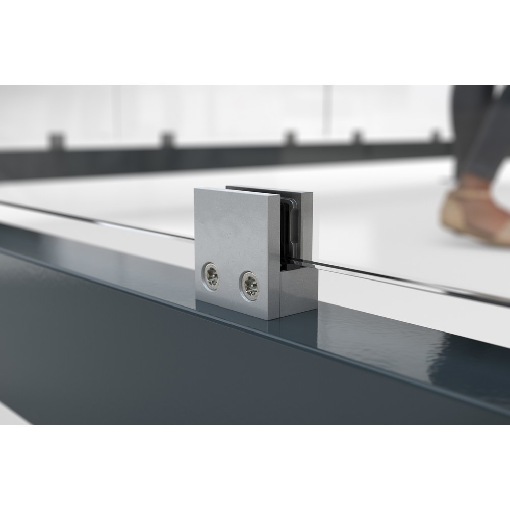 Produktabbildung Nr. 3: wsm® Raucherunterstand KÖLN ALPINE, fertig montiert, Schneelast max. 4,15 kg/m², 5 Elemente, ohne Überpflasterung, grauweiß
