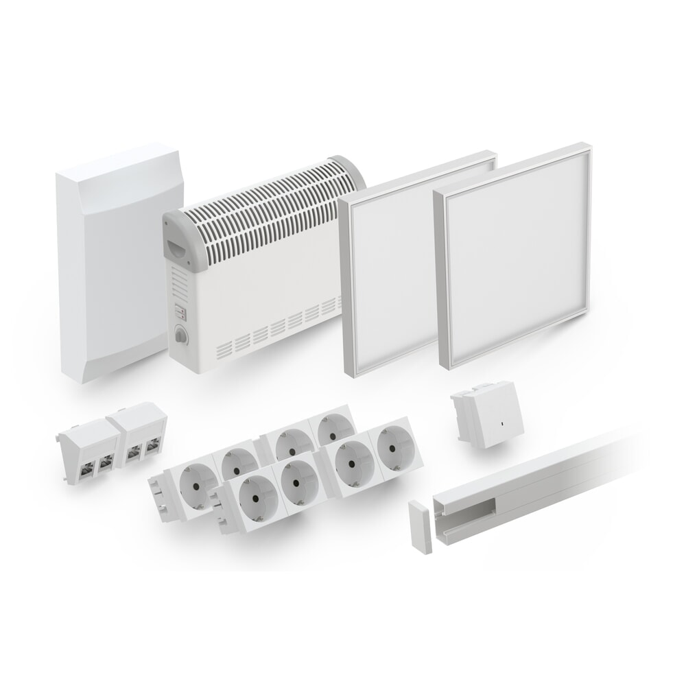 Produktabbildung Nr. 7: wsm® Raumsystem MULTIROOM für den Innenbereich, Grundfläche 10,40 m², mit Elektropaket OfficePlus