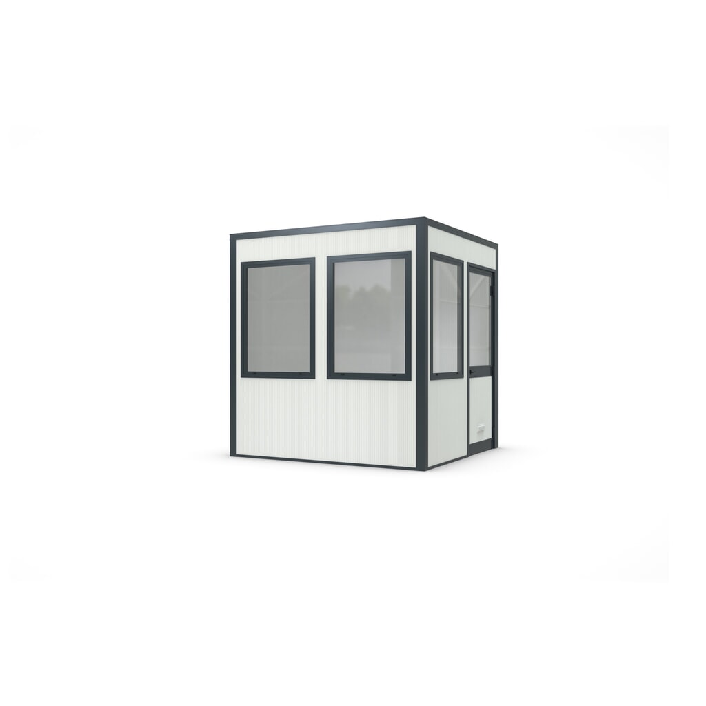 wsm® Selbstbauhaus SMARTUNIT für den Innenbereich, Grundfläche 5,95 m², HxBxT 2.600 x 2.440 x 2.440 mm Produktabbildung: wsm® Selbstbauhaus SMARTUNIT für den Innenbereich, Grundfläche 5,95 m², HxBxT 2.600 x 2.440 x 2.440 mm