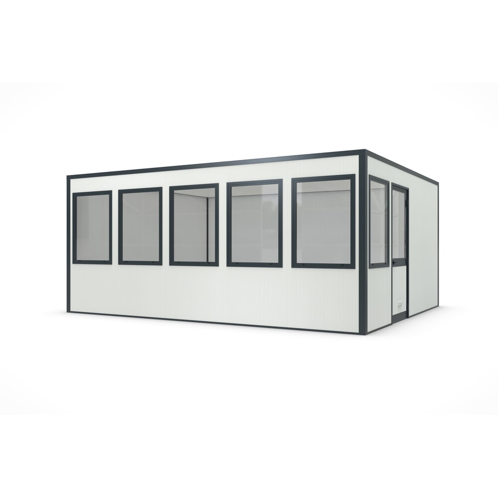 Produktabbildung Nr. 1: wsm® Selbstbauhaus SMARTUNIT für den Innenbereich, Grundfläche 28,11 m², HxBxT 2.600 x 5.908 x 4.758 mm