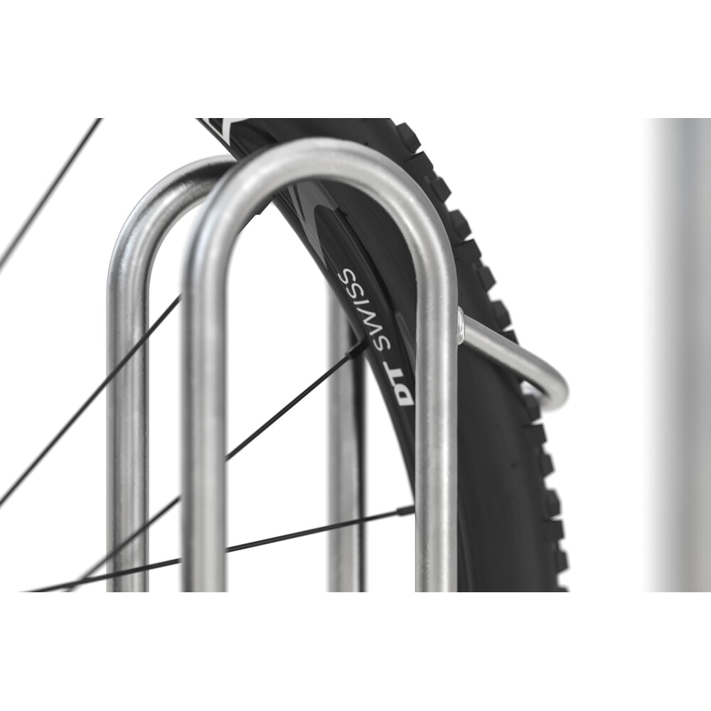 Produktabbildung Nr. 2: wsm® Standparker 4000 BR, 1-seitig, feuerverzinkt, Radabstand 390 mm, 2 Stellplätze