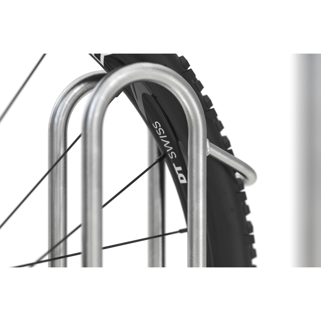 Produktabbildung Nr. 2: wsm® Standparker 4000 BR, 1-seitig, feuerverzinkt, Radabstand 390 mm, 2 Stellplätze