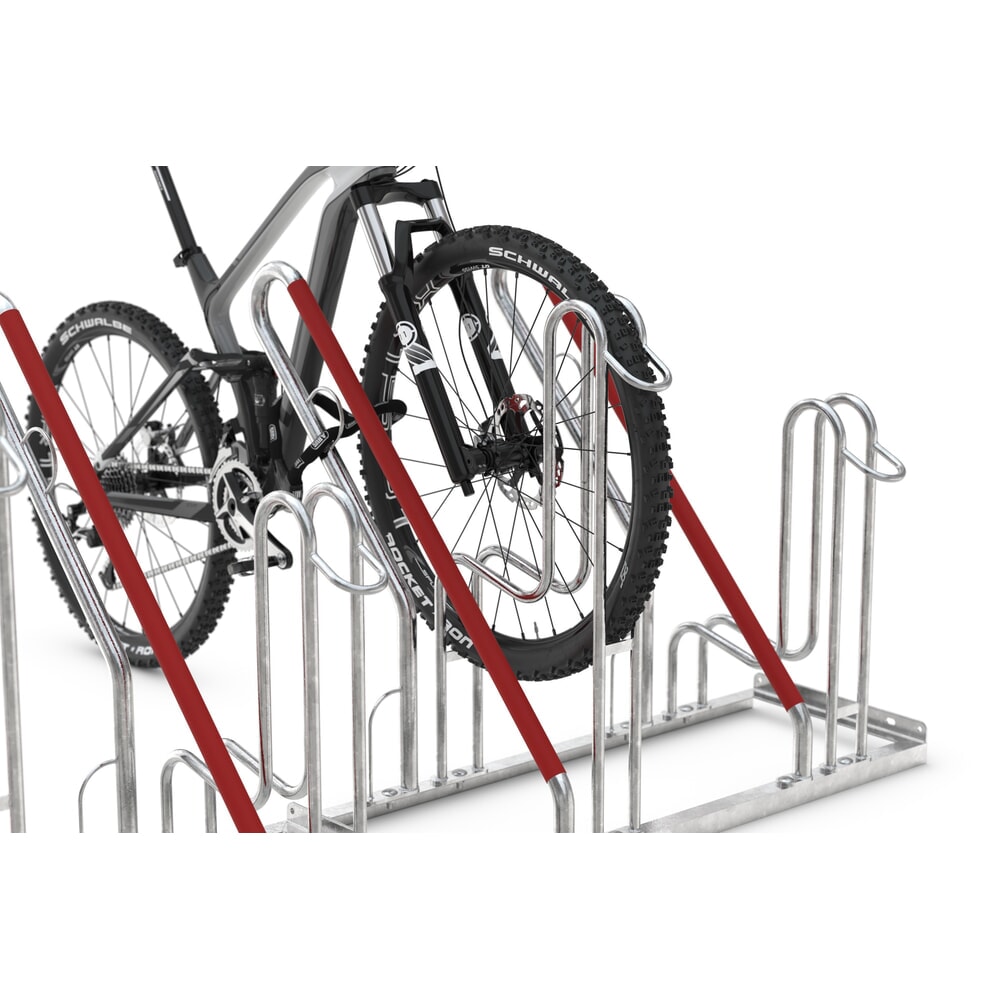 Produktabbildung Nr. 4: wsm® Standparker 4500 XBF mit Anlehnbügel, feuerverzinkt, 1-seitig, 2 Stellplätze, Radabstand 500 mm