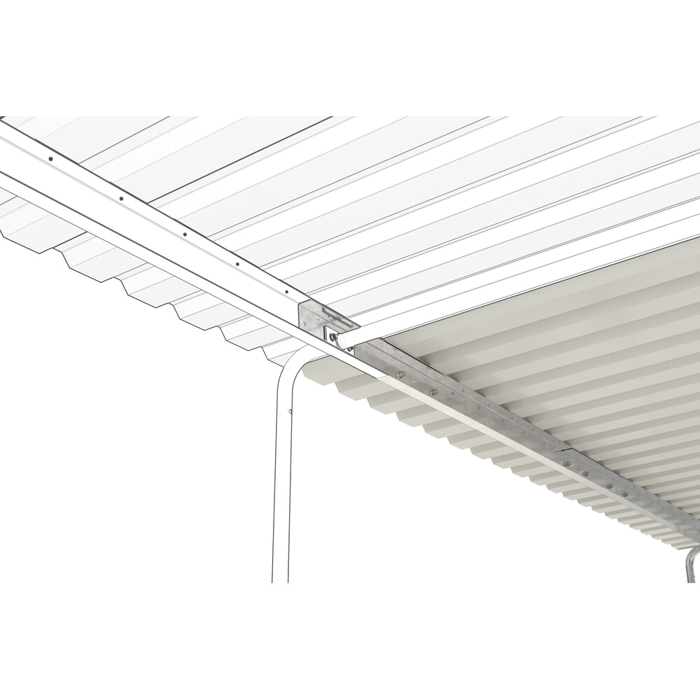 Produktabbildung Nr. 2: wsm® Überdachung, 1-seitig, AF, Breite 4.300 mm