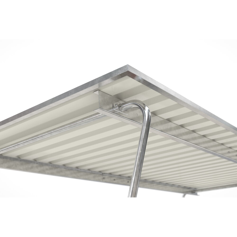 Produktabbildung Nr. 8: wsm® Überdachung, 1-seitig, GF, Breite 4.300 mm