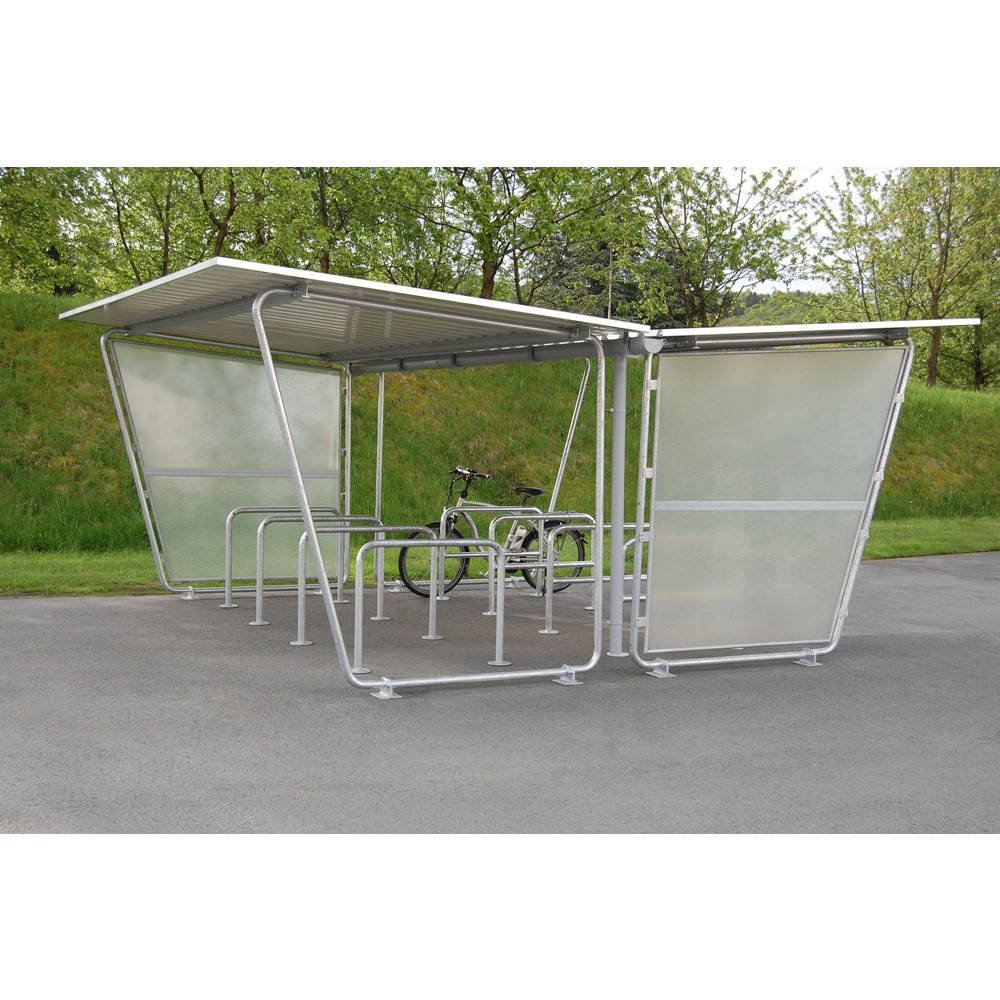 Produktabbildung Nr. 10: wsm® Überdachung, 2-seitig, GF, Breite 2.145 mm
