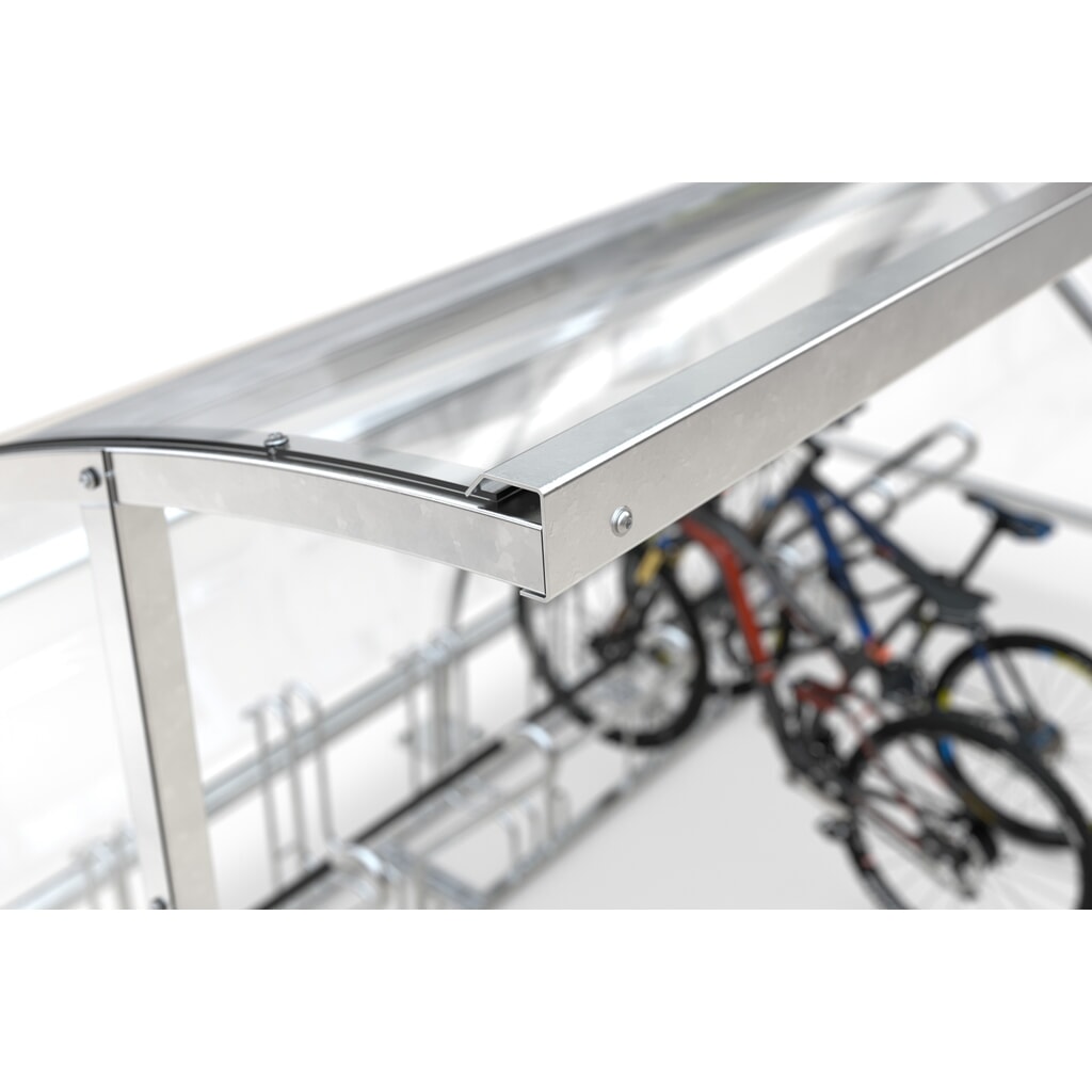 Produktabbildung Nr. 2: wsm® Überdachung BAMBERG im Rundbogen-Design, Breite 8.250 mm, verzinkt